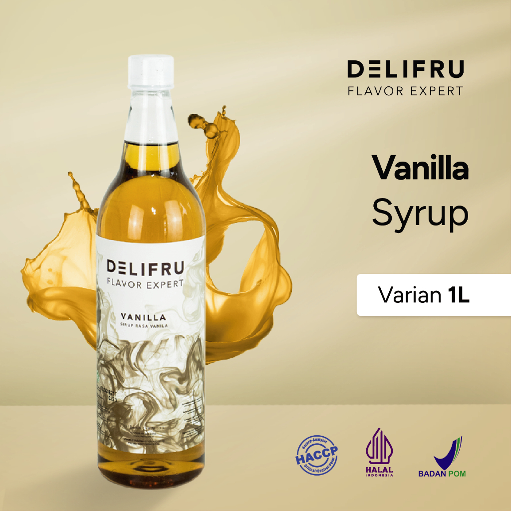 

Syrup Vanilla Delifru 1 Liter - Sirup Vanilla Premium