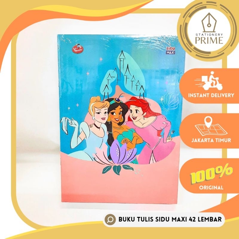 

Buku Tulis Sinar Dunia / SIDU Maxi 42 Lembar Campus Disney Princess Marvel (1 Pack Isi 5 Buku)