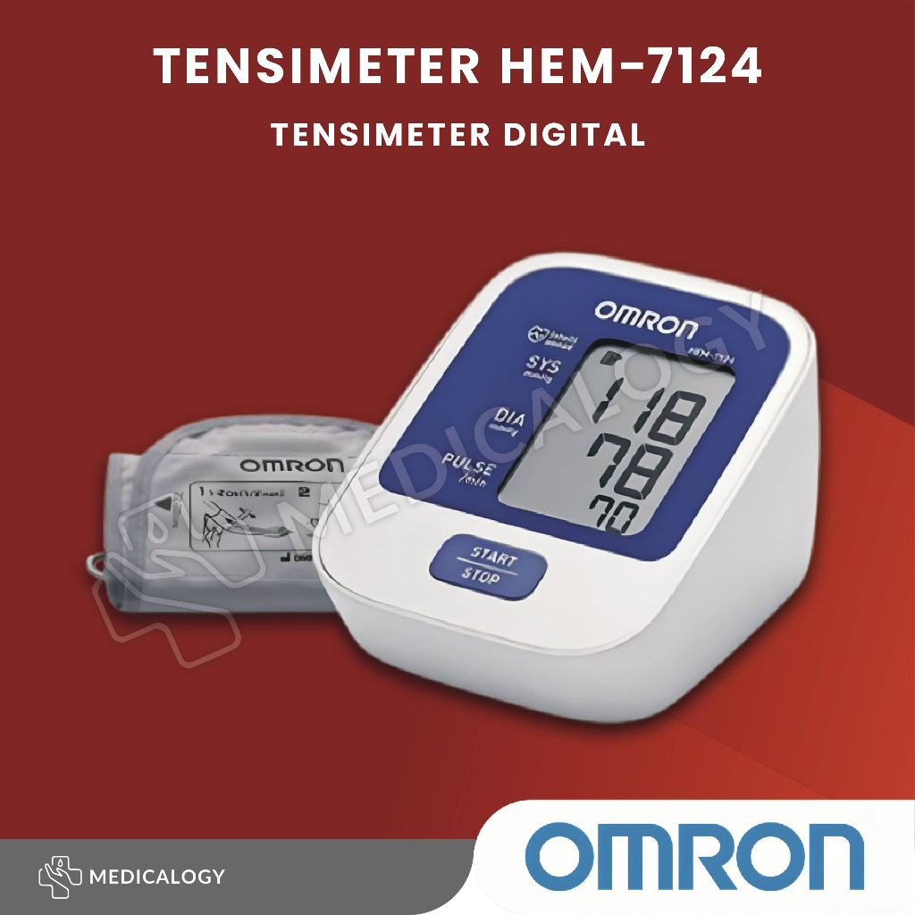 OMRON Blood Pressure Monitor HEM-7124 Tensimeter Digital