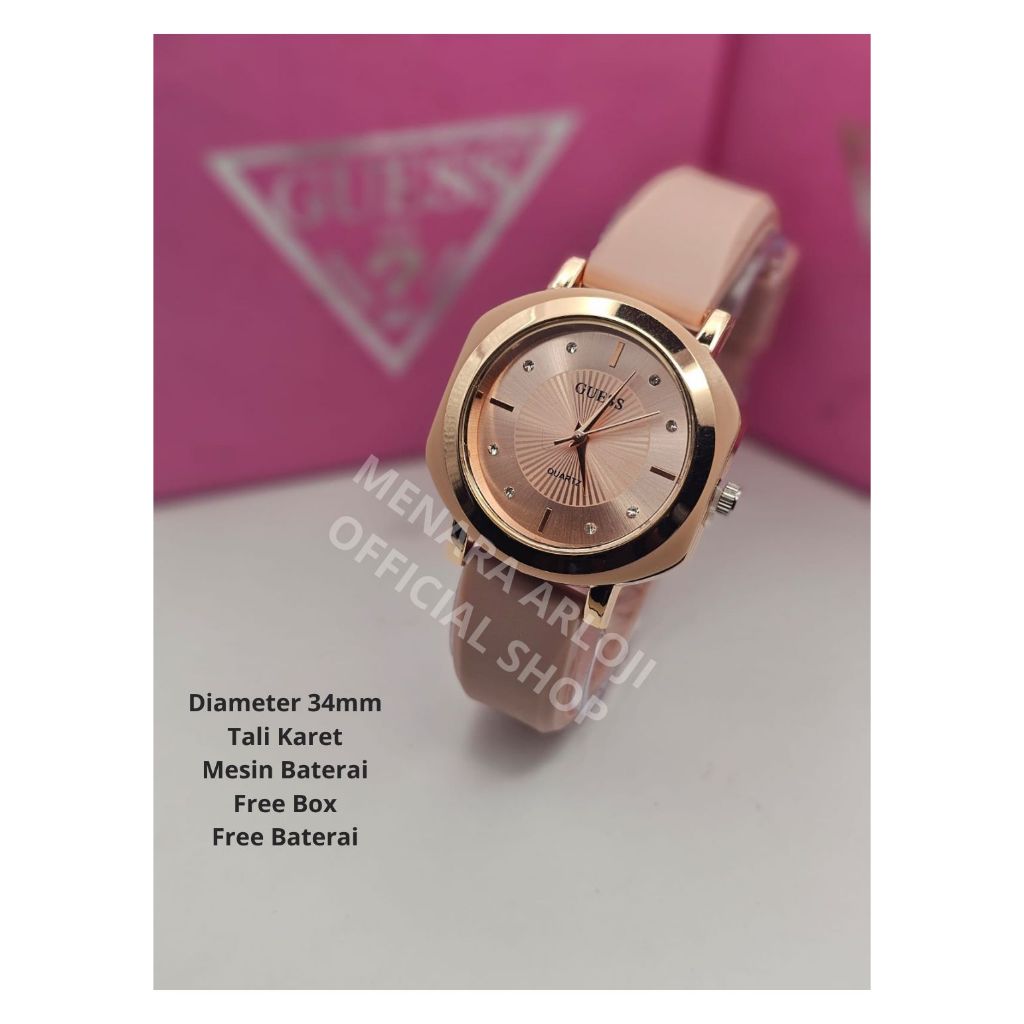 Guess jam Tangan Wanita Rubber