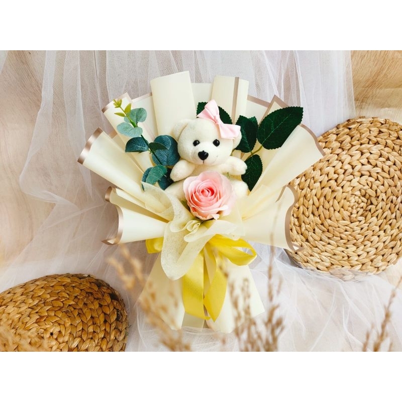 Hand Bouquet/Bouquet kado/bouquet kopi/bouquet boneka