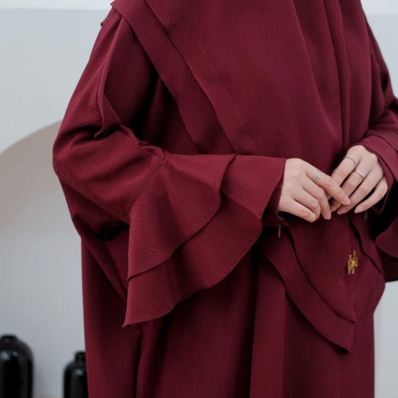 abaya sahla maroon