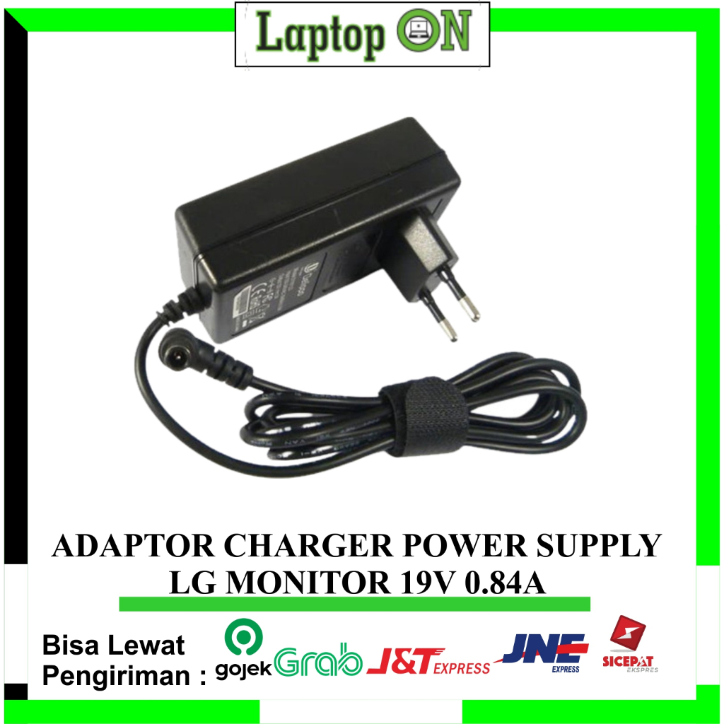 Adaptor Charger Power Supply LG Monitor 19V - 0.84A Adapter