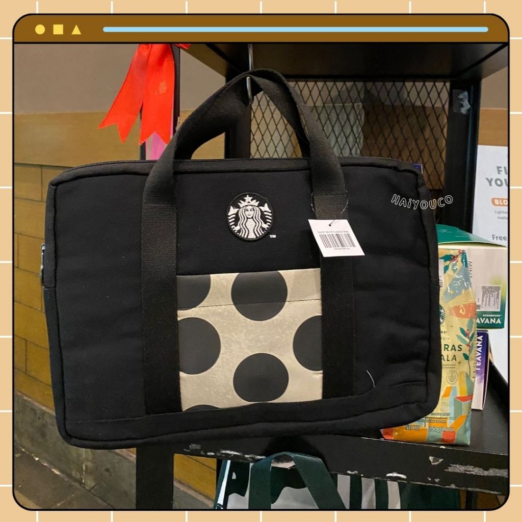Starbucks Upcycled Laptop Bag Earth Month 2024 / Tas Laptop Starbucks Upcycled Laptop Bag Starbucks