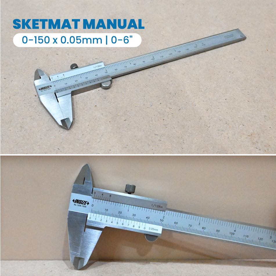 Sketmat / Jangka Sorong / Vernier Kaliper 6" INSIZE Caliper