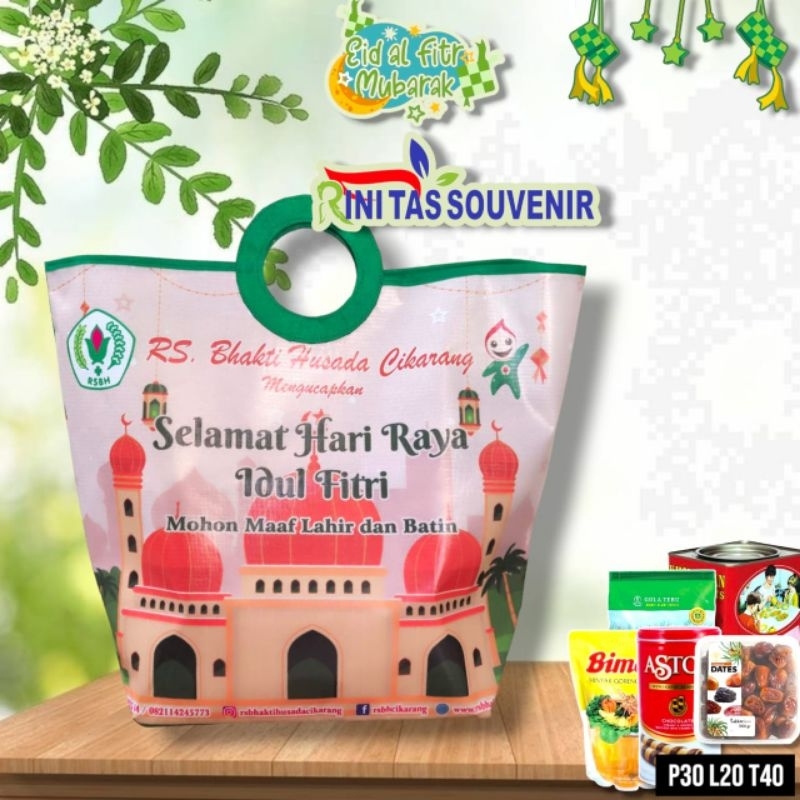 

Tas lebaran Tas lebaran idul fitri Tas pegangan bulat