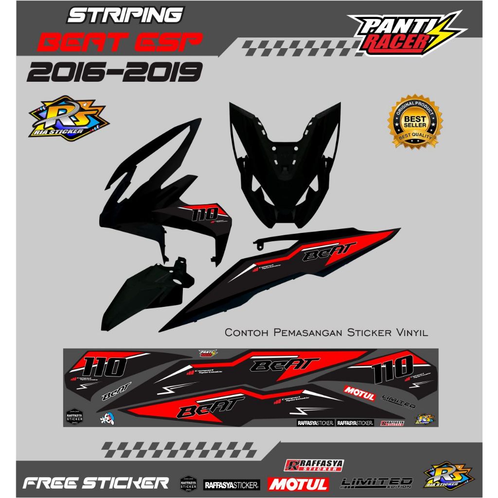striping variasi terbaru untuk motor polosan ya sticker