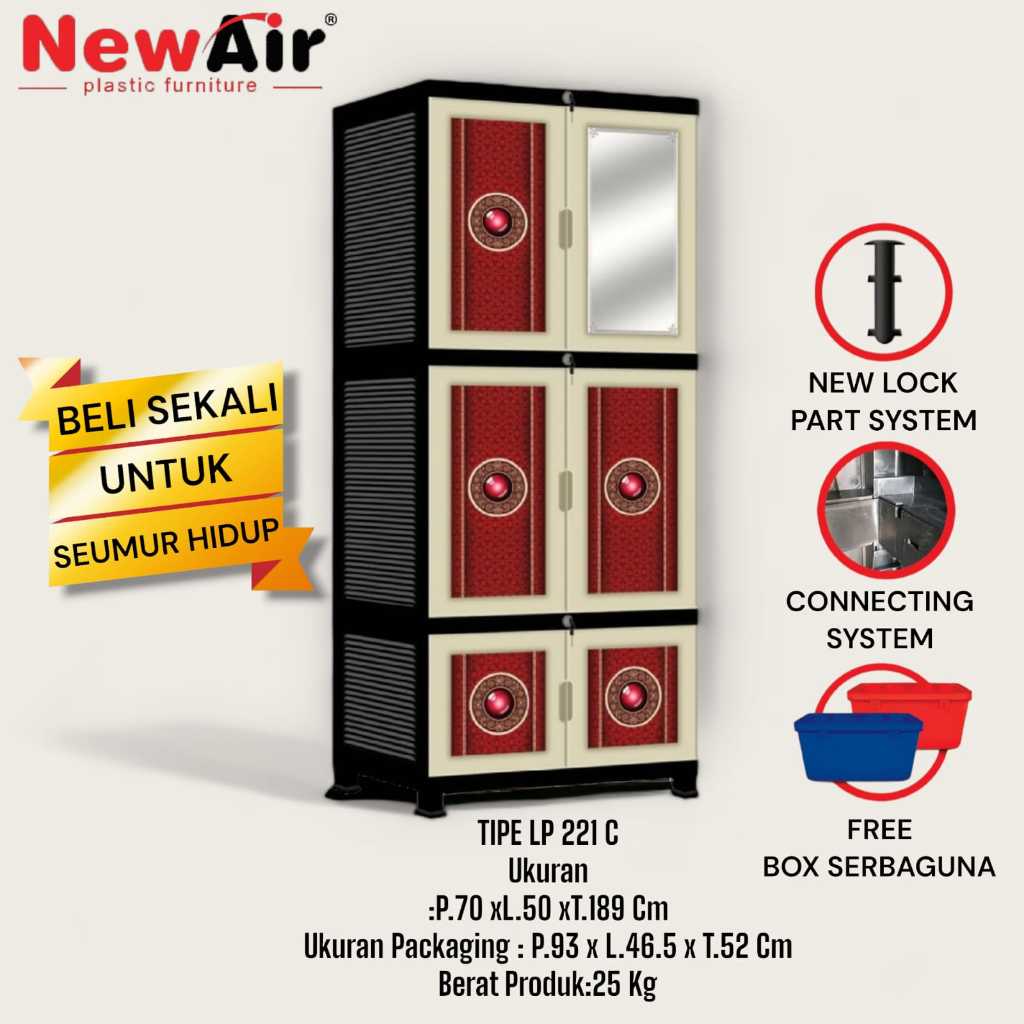 NEW AIR Lemari Plastik 221C