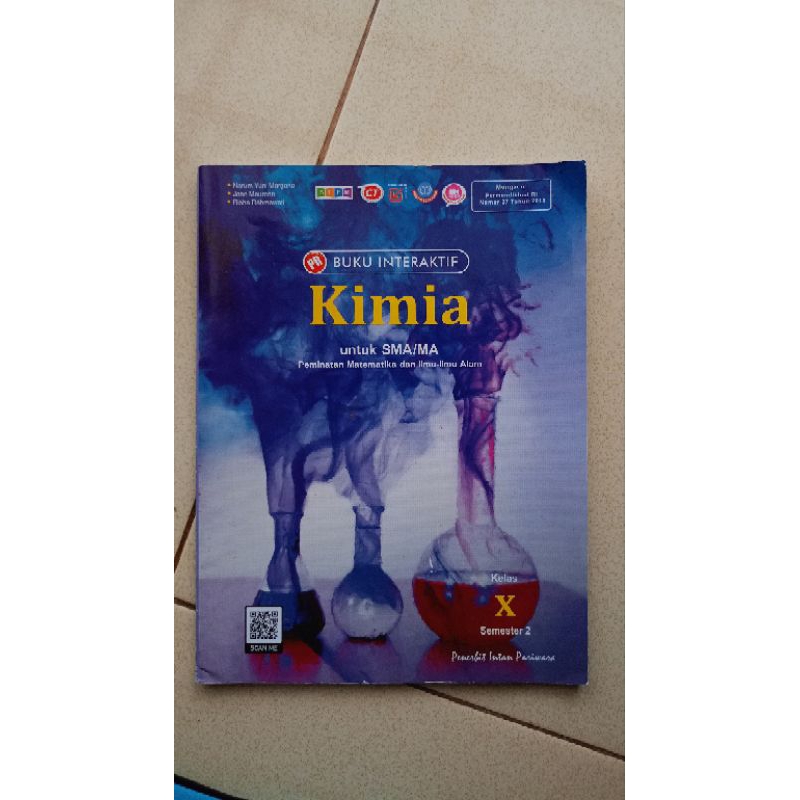 

Kimia Kelas 10 Semester 2 Intan Pariwara