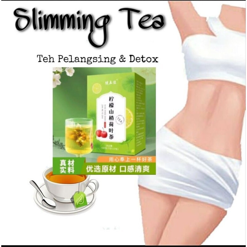 

Slimming tea detox 1box isi 20saset teh sanca pelangsing perut