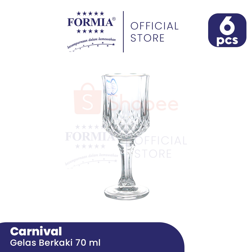 Formia Gelas Berkaki Carnival 70 ml / 6 pcs