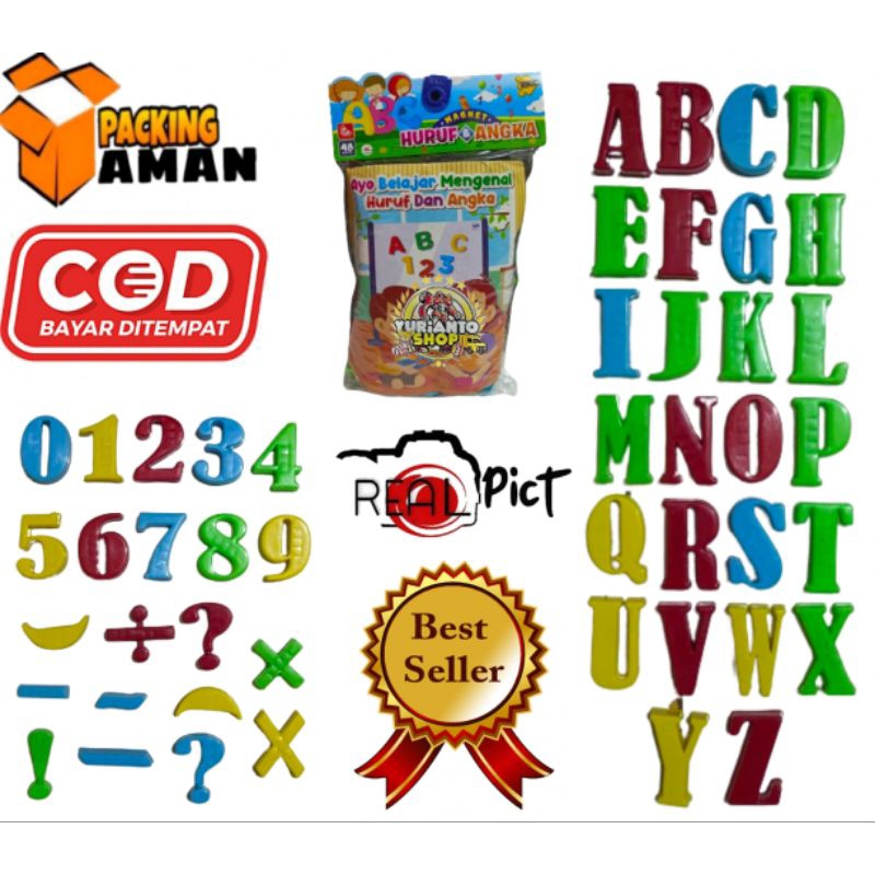 COD PROMO RKC01016-1 MAINAN ANAK BELAJAR HURUF DAN ANGKA MAGNET / MAINAN MAGNET ANGKA DAN HURUF PERK