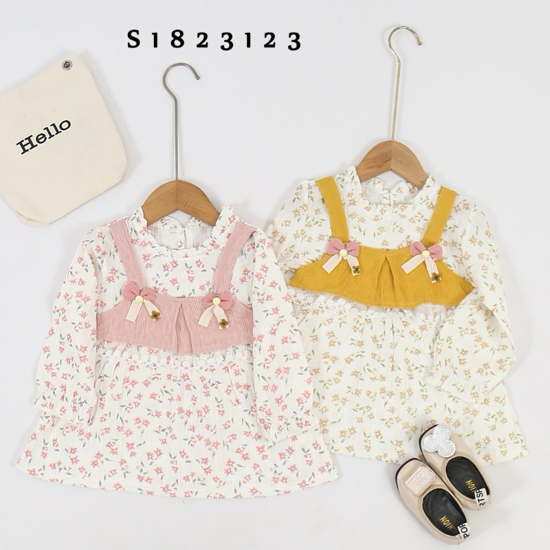 [NEW MICHELLE RAYA SERIES] DRESS KOREA ANAK PEREMPUAN 1-5 TAHUN