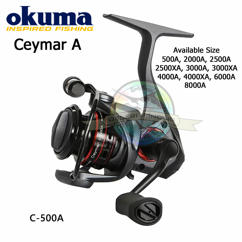 Reel Pancing Okuma Ceymar A 500A 2000A 2500A 3000A 4000A 6000A 8000A