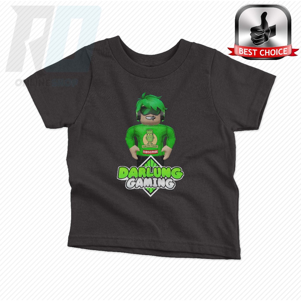 ( Free Nama ) Baju Kaos Atasan Anak Darlung Gaming