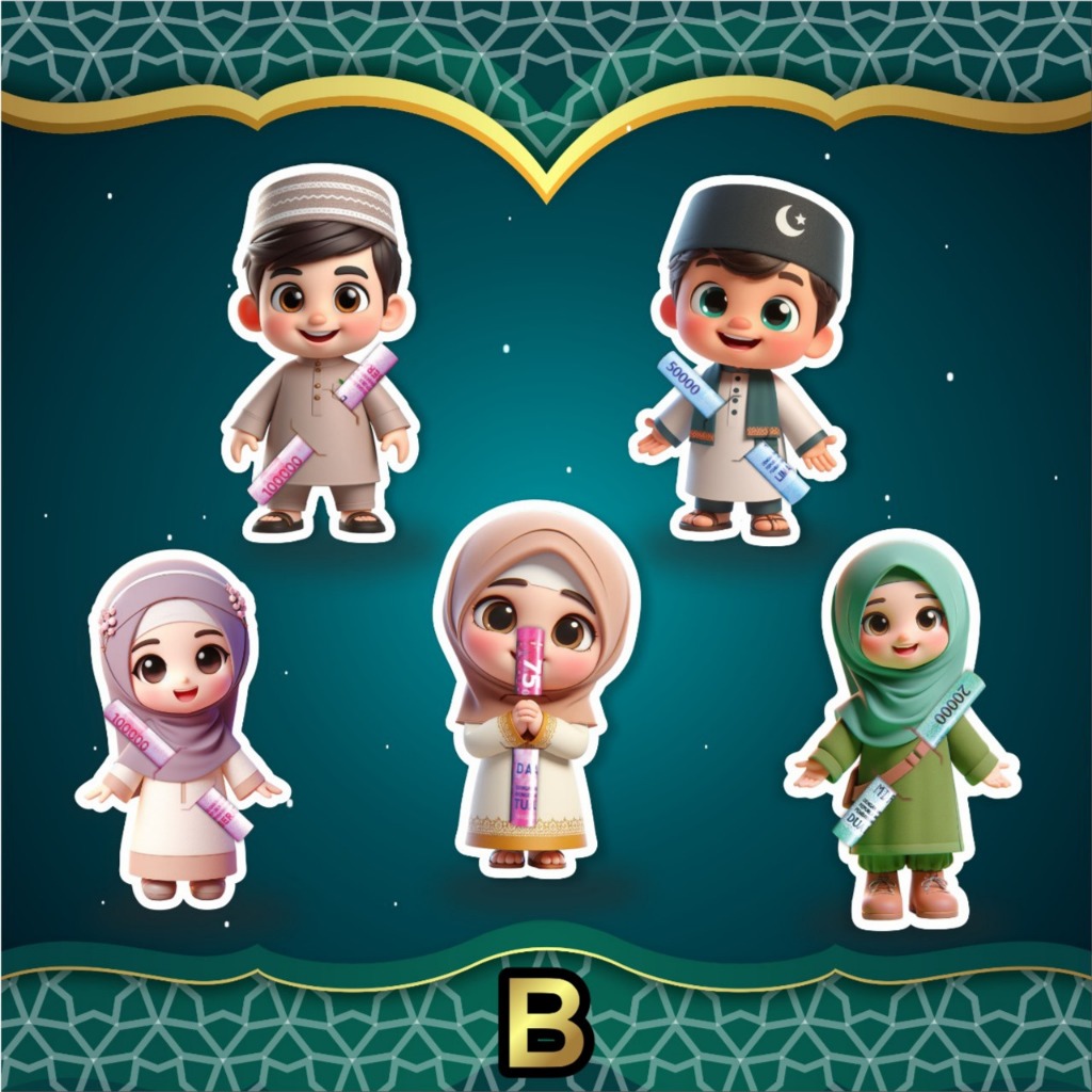 

COD Angpao Lebaran Karakter Amplop Lebaran Uang Selip Karakter Gemoy THR Peluk Lucu Gemes 3D isi 10 pcs
