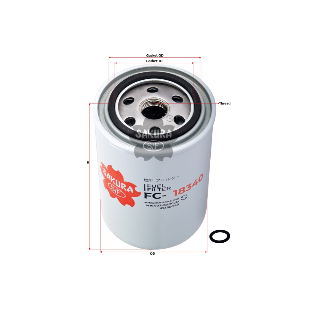 Sakura Fuel Filter Solar FC-18340 Nissan UD Kuzer