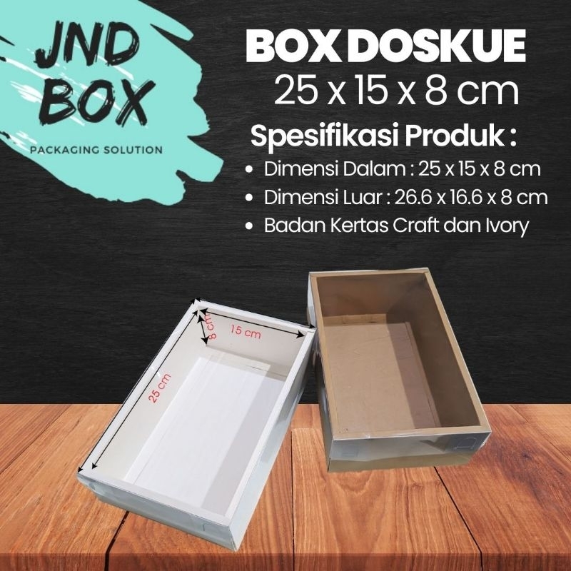 

Box Doskue 25 x 15 x 8 Model Badan Tutup (Min Order 2 pcs)