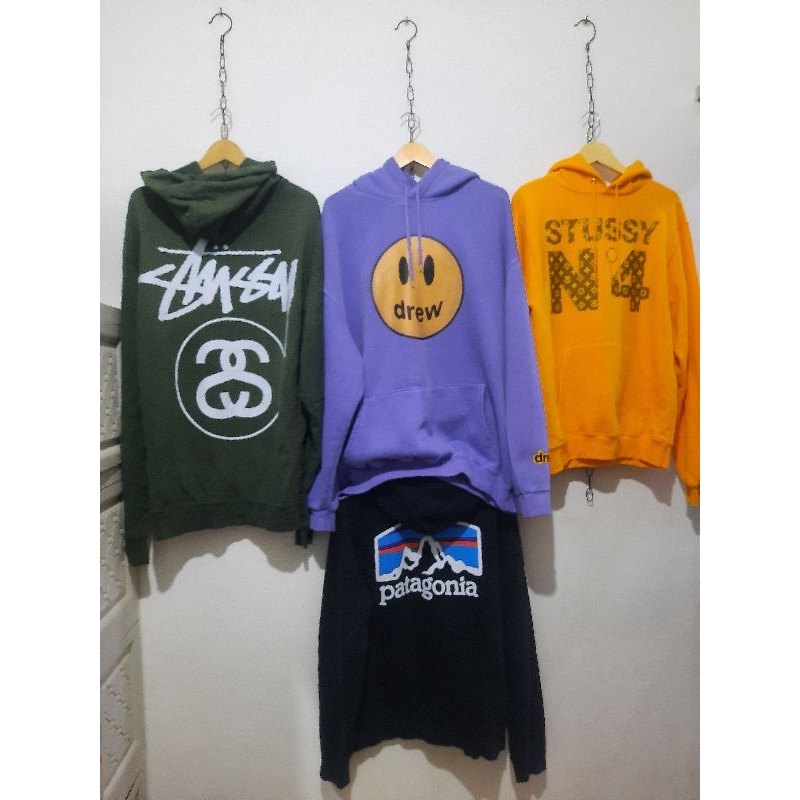 hoodie stussy , drew , patagonia second / thirft