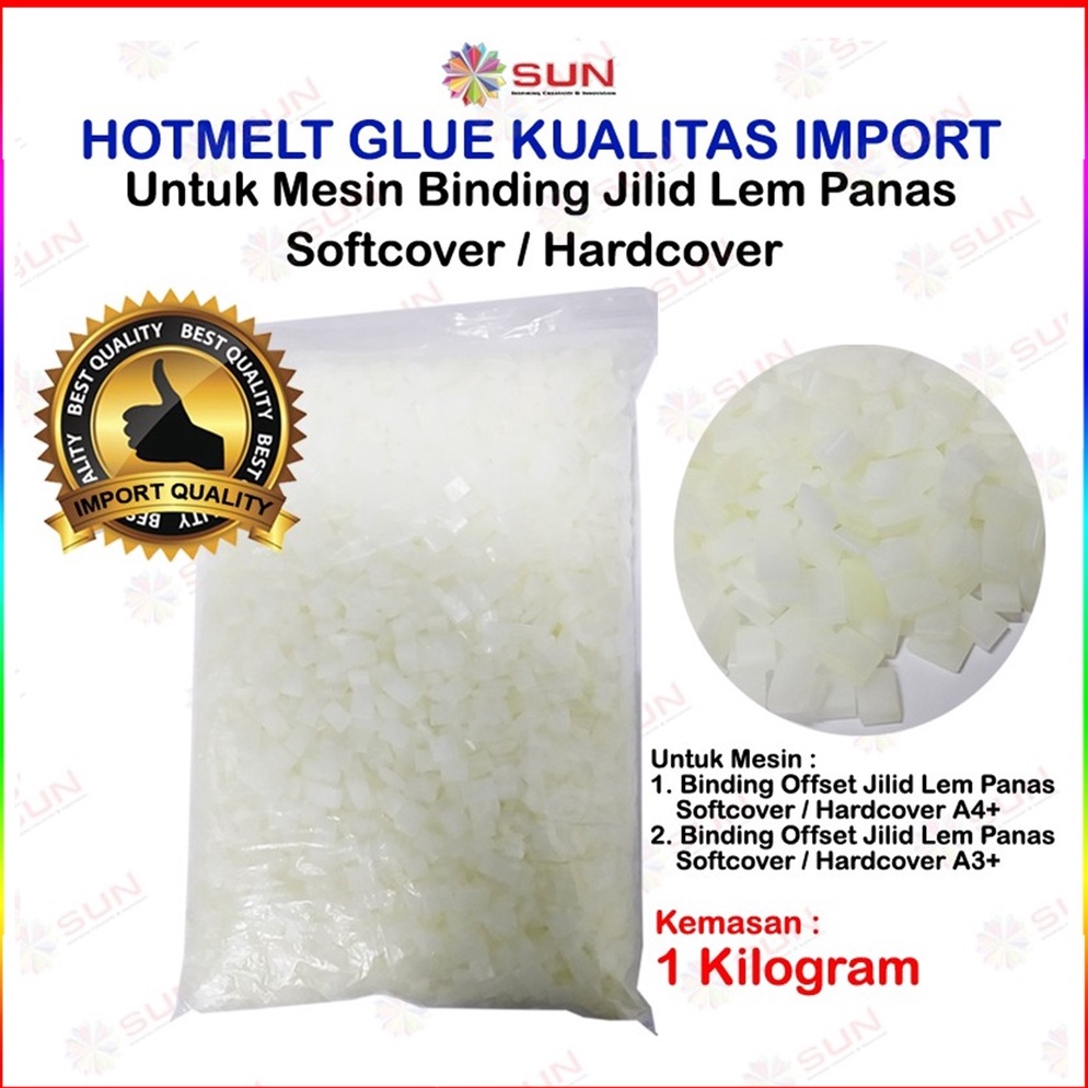 

Diskon Hotmelt Glue Premium Kualitas Import Lem Binding Jilid Buku Lem Jilid Punggung Buku 6RN