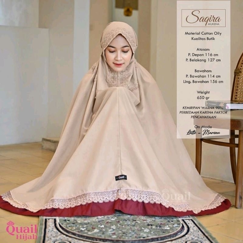 Mukena Saqira original Quail Hijab