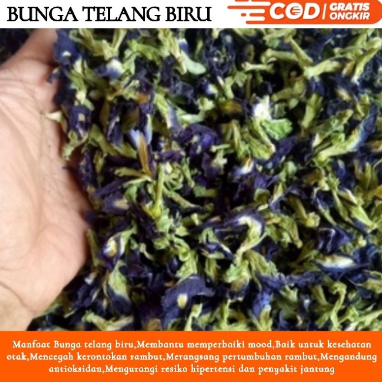 

Big sale Bunga telang kering 1kg