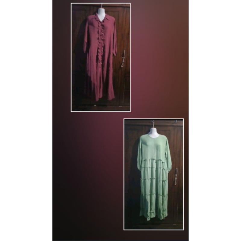 gamis CLARABEL gamis kringkel premium gamis clarabella butik dress wanita kekinian