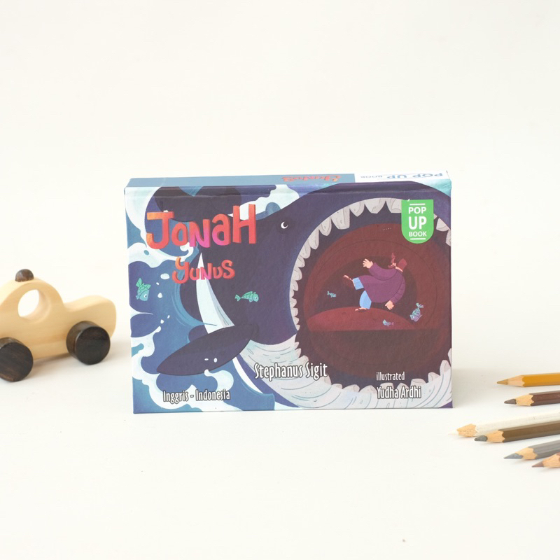 Buku Cerita Anak PopUp • Kisah Nabi Yunus & Paus • Buku Cerita anak Kristen Katolik