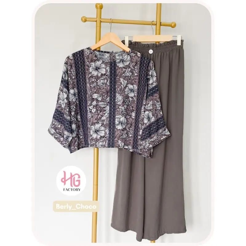 GLORY MOTIF ONE SET CROPTOP / ONESET MURAH