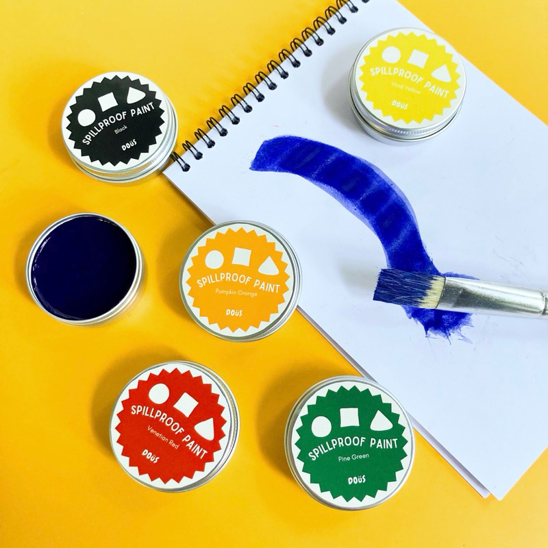 

Spill-proof paint for kids by Doüs colors