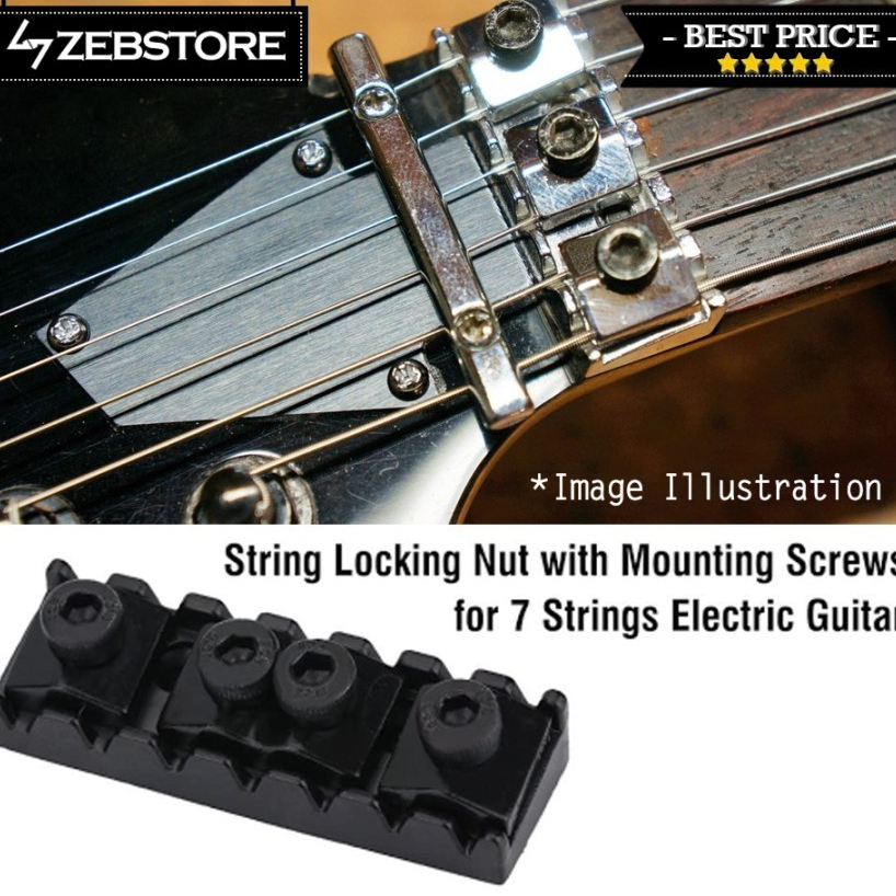 Nut Tremolo Pengunci Senar Locking 7 String 48mm Black