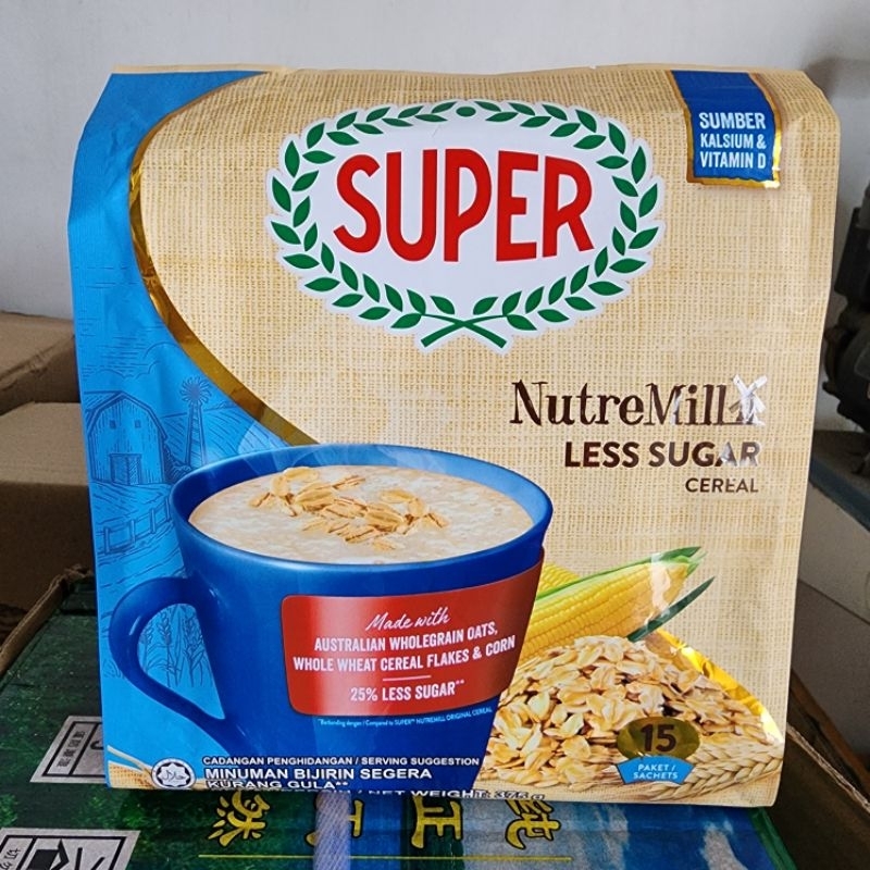 

SUPER Cereal Less Sugar / Instant Sereal Rendah Gula.