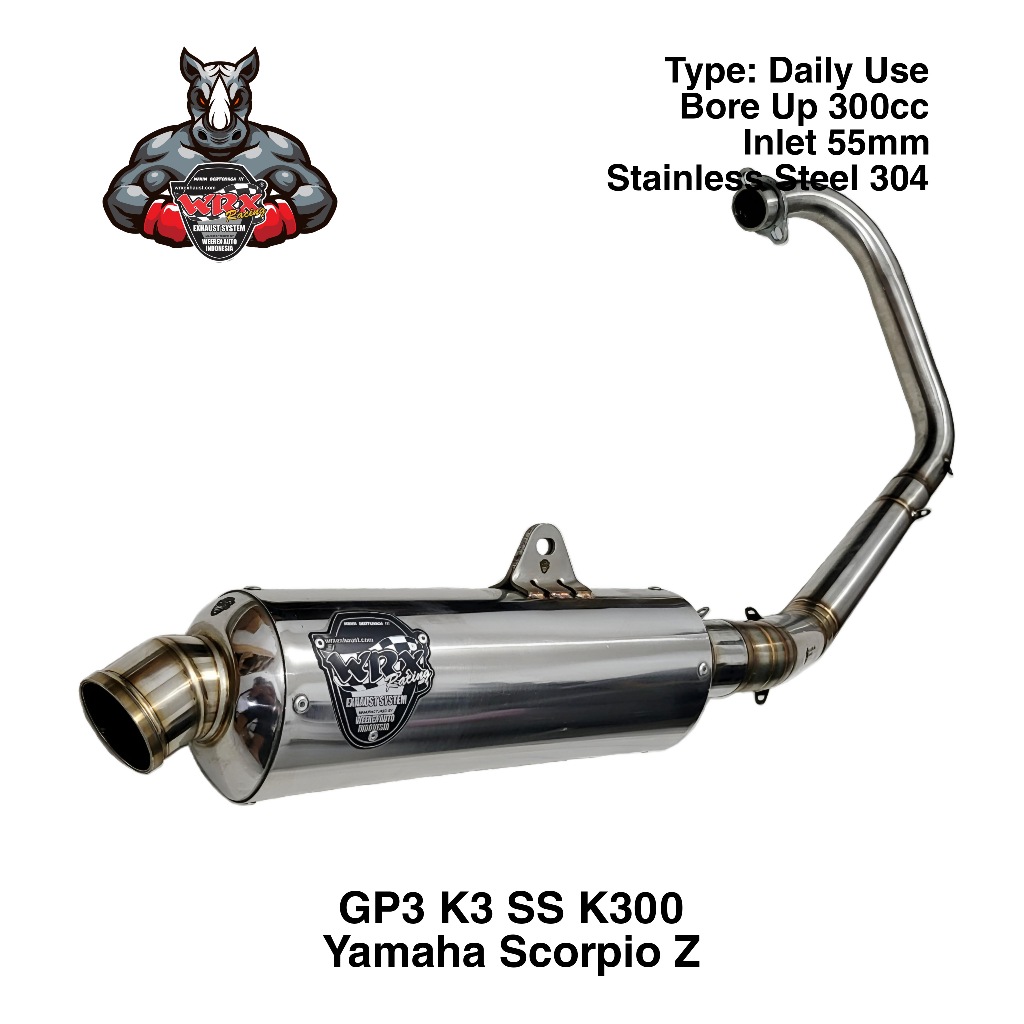 Knalpot WRX GP3 SS K300 Scorpio