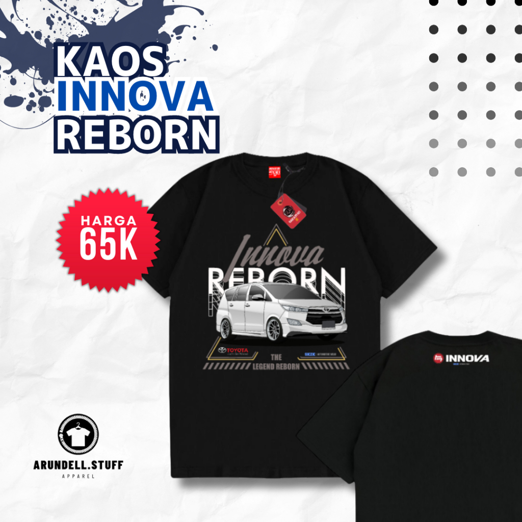 [PROMO] KAOS INNOVA REBORN | KAOS SABLON MOBIL | KAOS DISTRO MOBIL | KAOS INNOVA | KAOS PRIA MOBIL |