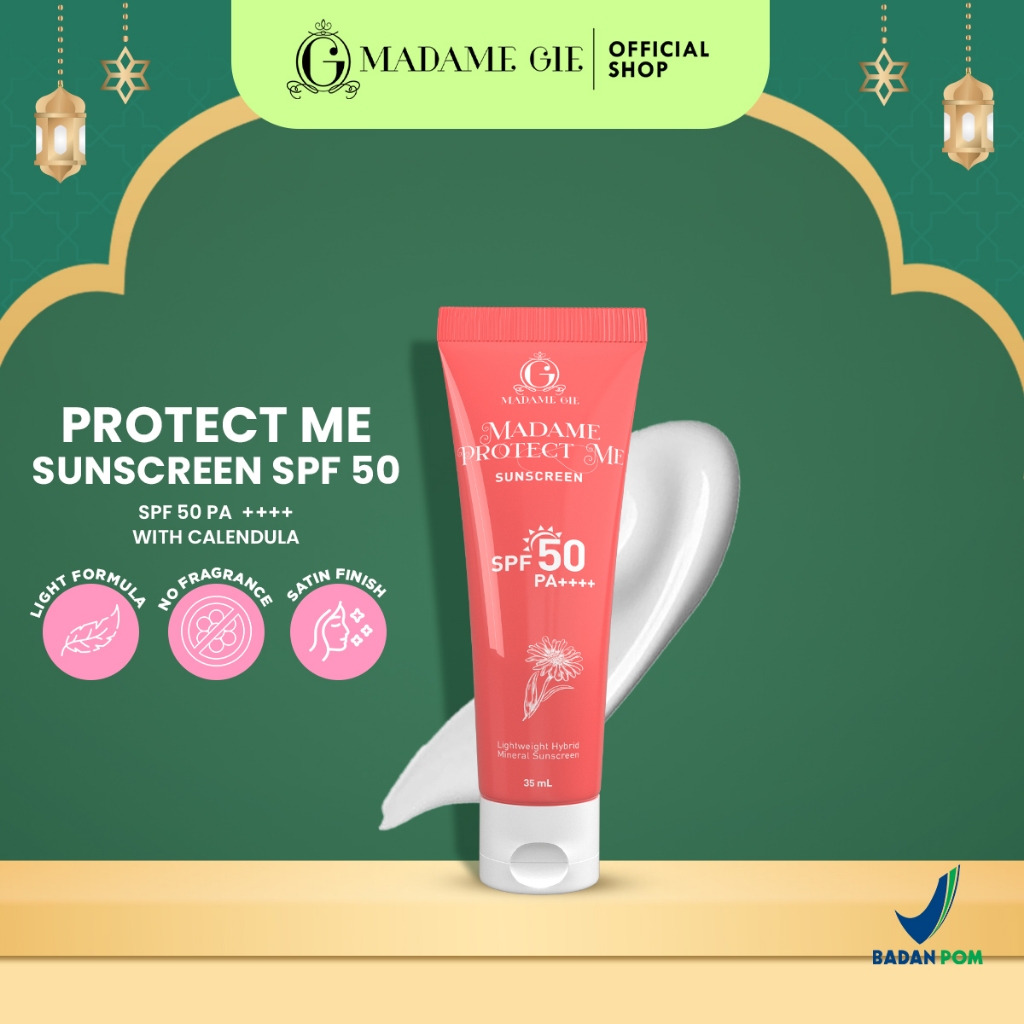 [RENEW] Madame Gie Protect Me Sunscreen SPF 30 PA +++* With Calendula - Skincare Sunblock Image 7