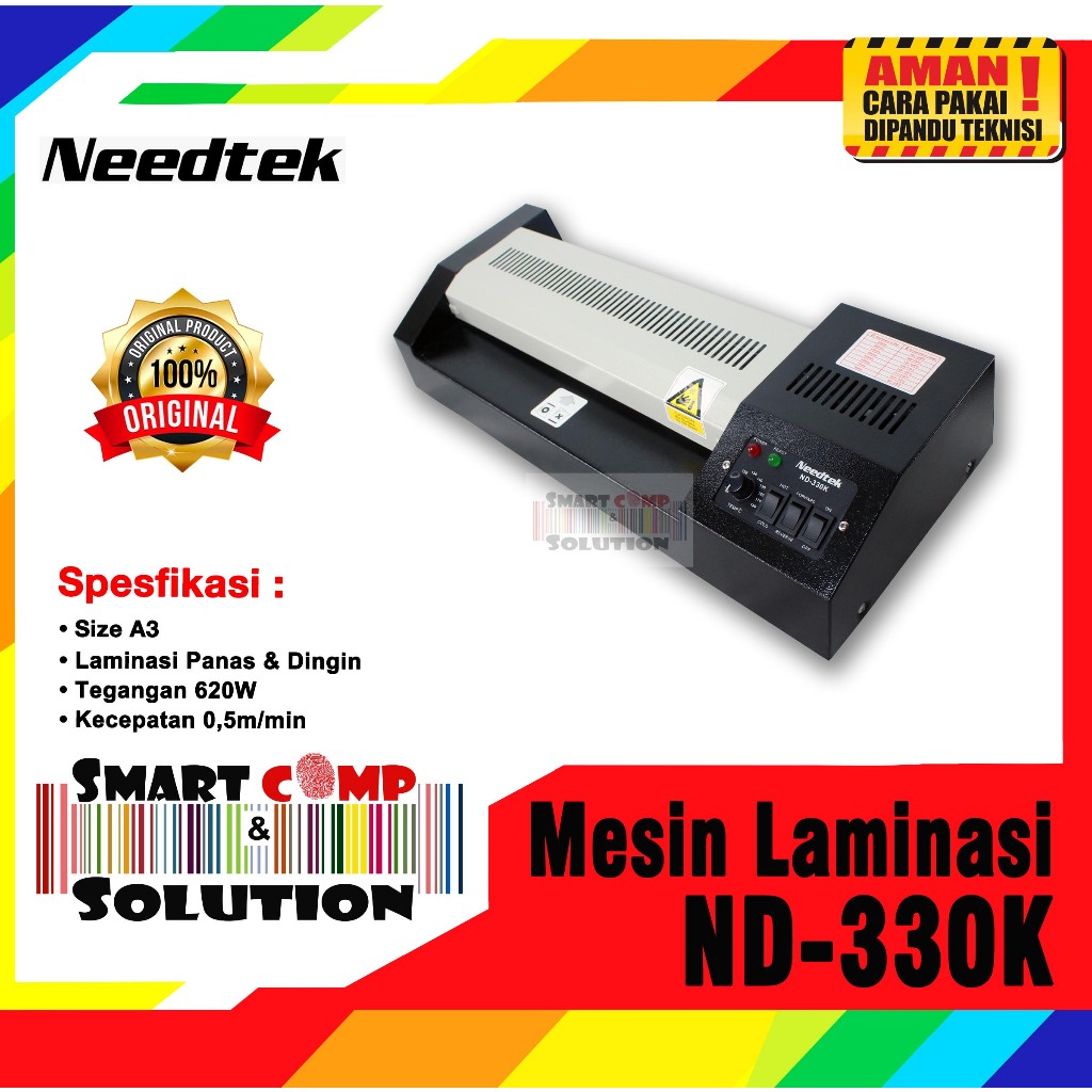 

Mesin Laminating A3 Promaxi LM330WK / LM-330WK Hot Cold Laminator - Needtek ND330K