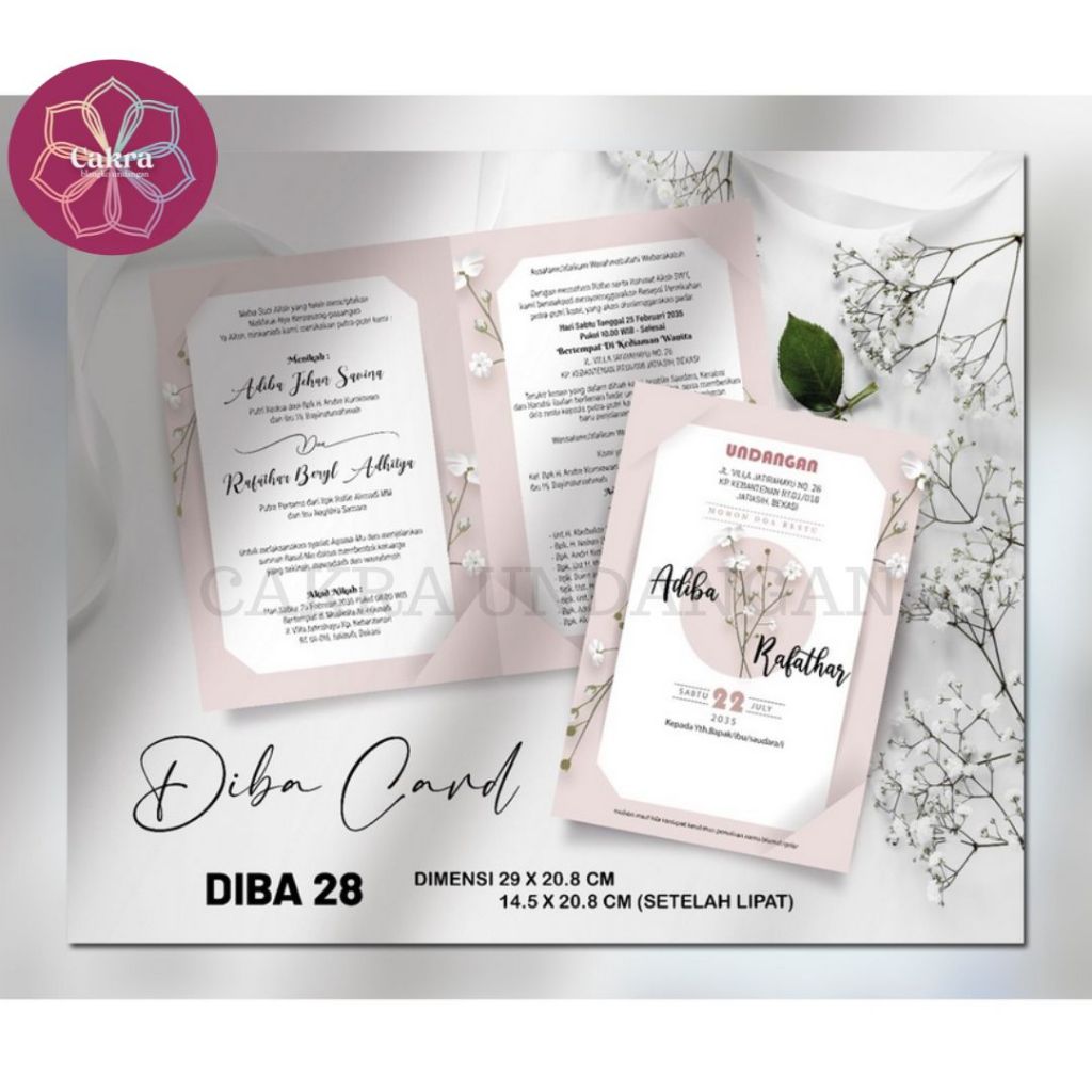 

Diba 28 Blangko Undangan Pernikahan CAKRA