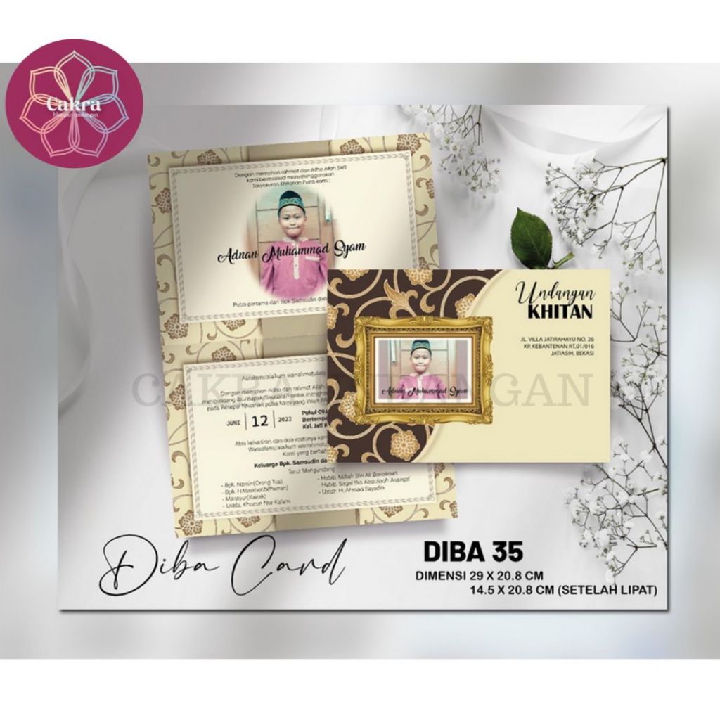 

Diba 35 Blangko Undangan Pernikahan CAKRA