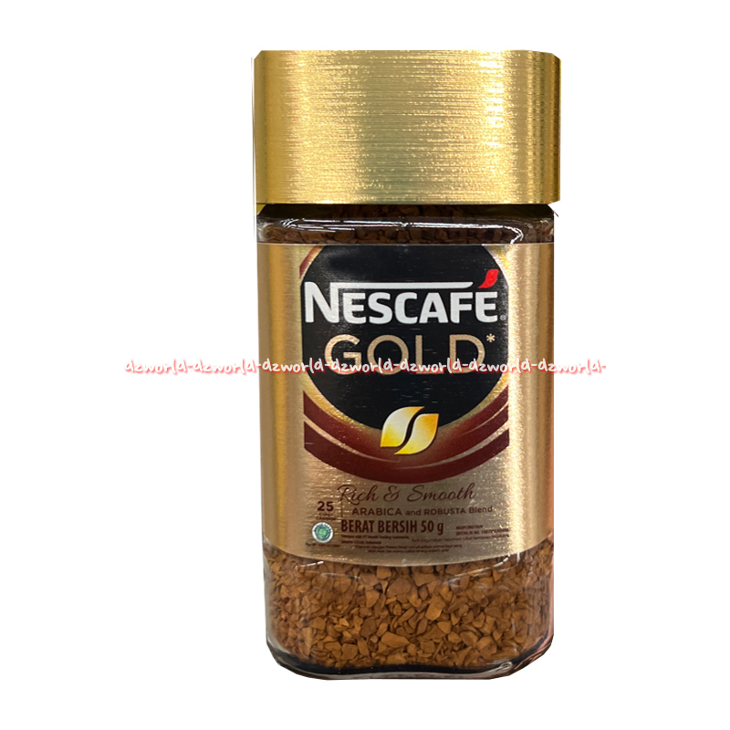 

Nescafe Gold 50gr Rich & Smooth Arabica Robusta Ground Kopi Bubuk Kasar Neskafe Kemasan Botol 50 gram Rich and Smooth Coffee Cofee Arabika