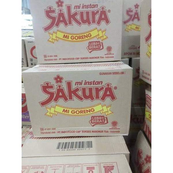 

Mie sakura goreng 1 dus isi 40 pcs