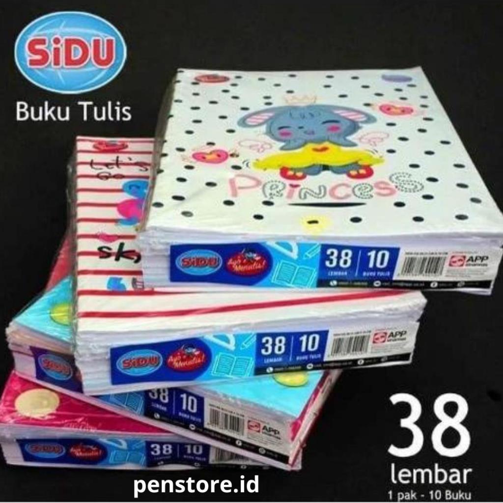 

[1 PACK ISI 10 BUKU] Buku Tulis SIDU Isi 38 Lembar