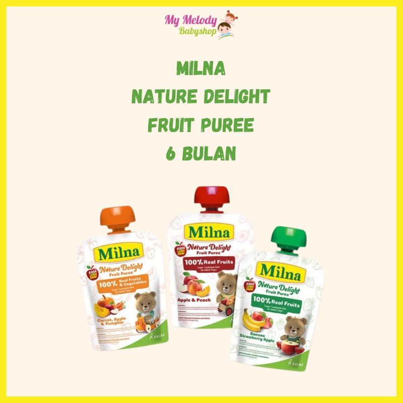 Milna Nature Delight, pure buah untuk selingan Si Kecil