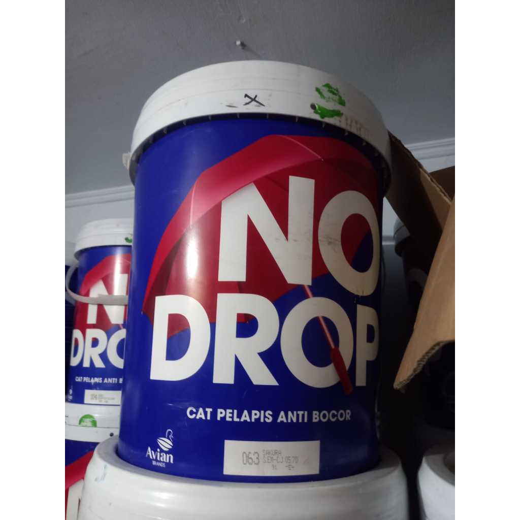 NO DROP PAIL  ( 20 KG  ) WARNA READY MIX (varian warna baru) CAT PELAPIS ANTI BOCOR WATERPROOFING NO