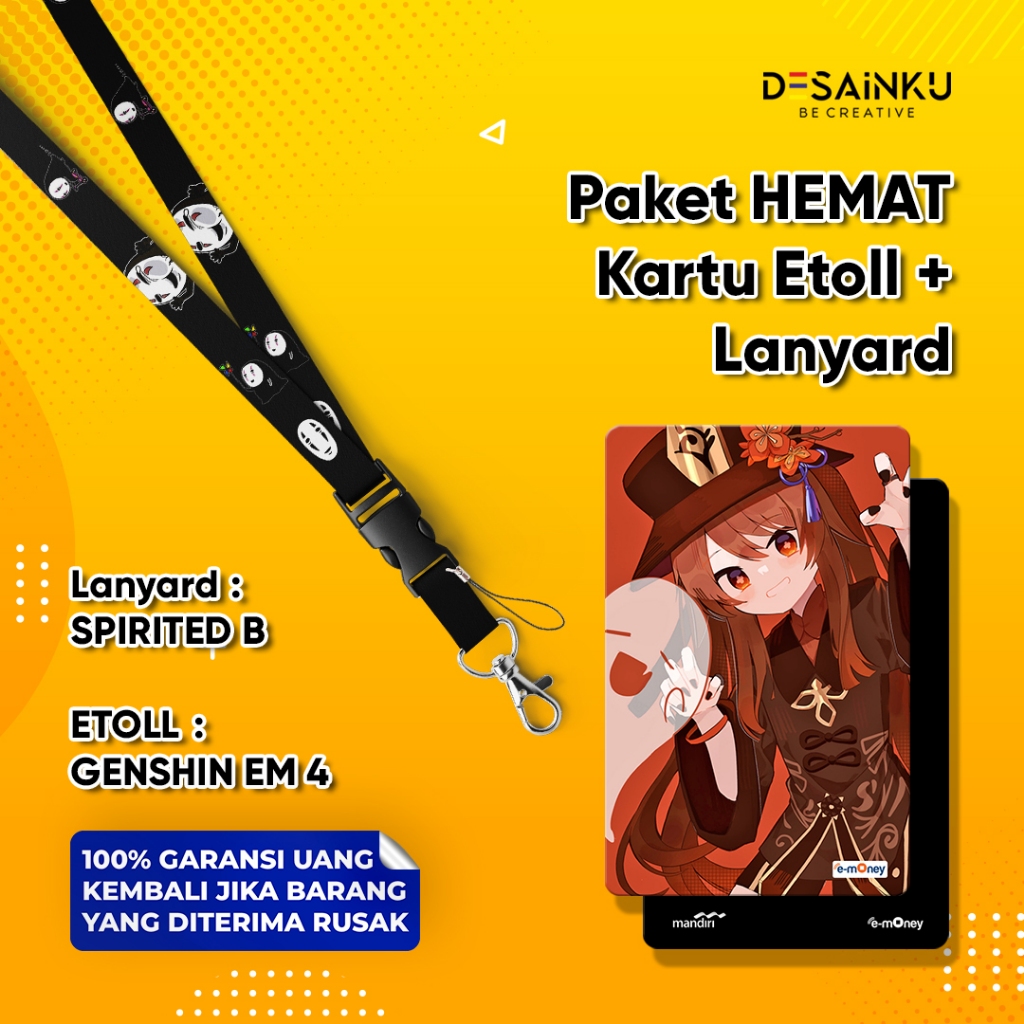 

PAKET HEMAT EMONEY + LANYARD / PAHE EMONEY GENSHIN IMPACT EM4 + LANYARD SPIRITED AWAY B