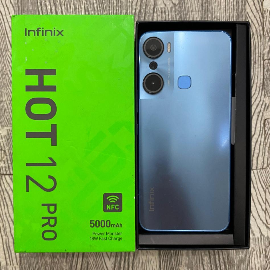 Infinix Hot 12 Pro NFC 8/128gb Second Fullset Bekas Resmi