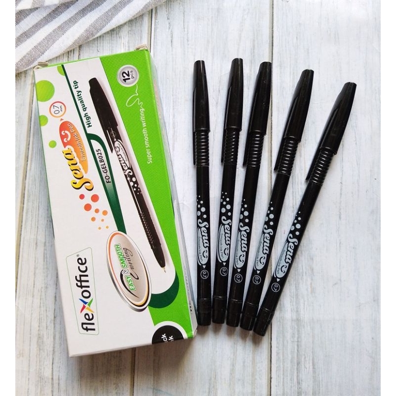 

(12PC) BULPOIN FLEXOFFICE SENA FO-GELB025 0.7 HITAM