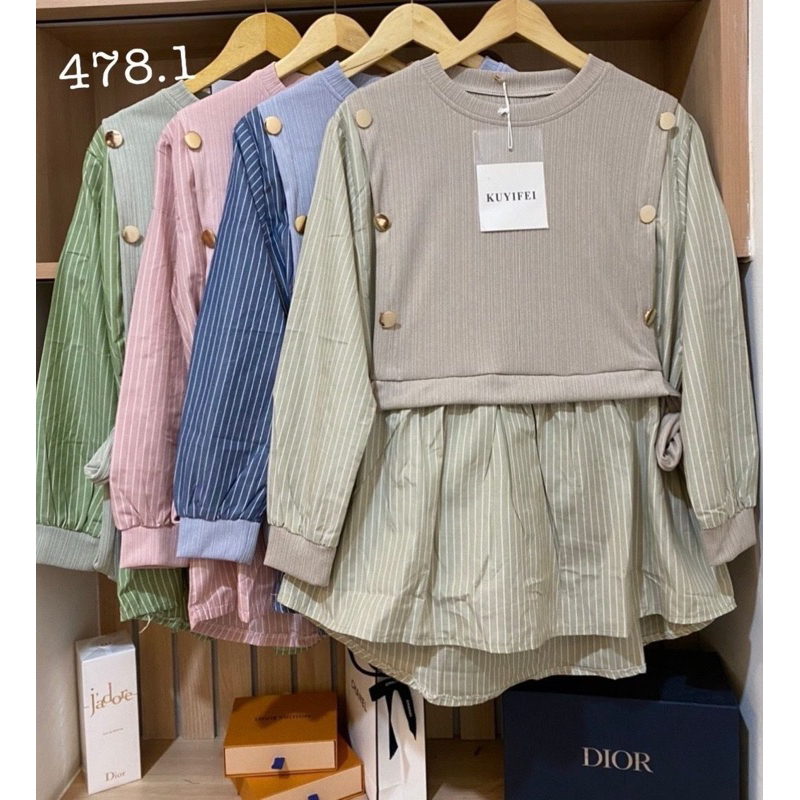 Kuyifei 478.1//blouse atasan Kuyifei//pakaianwanitasby