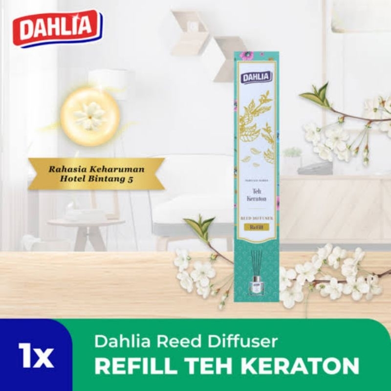 *ccla* Refill Reed Diffuser Teh Keraton Dahlia