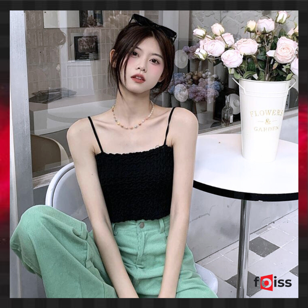 Foiss Tanktop Crop Top Bra Korean Style Import 1113