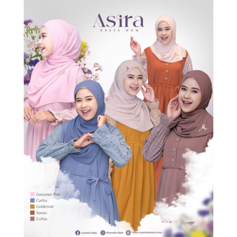 GAMIS DRESS ONLY ASIRA MOM  ORI BY AZAMKA